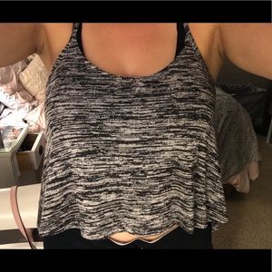 grey/black hollister tank
